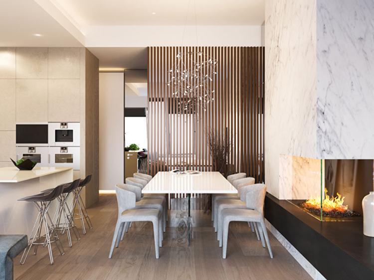 Penthouse dans le complexe résidentiel Sadovye Kvartaly - design d'intérieur