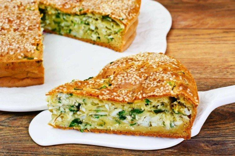 Tarte au chou et aux herbes au four - recettes