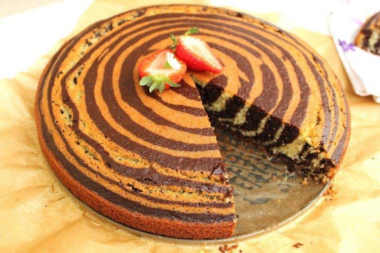 Tarte zèbre à la noix de coco classique - recettes