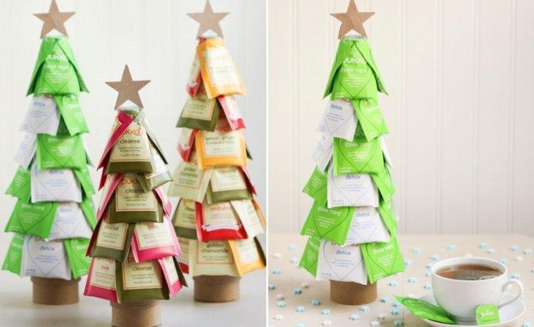 Sapin de Noël en thé - Cadeaux DIY pour le Nouvel An 2020