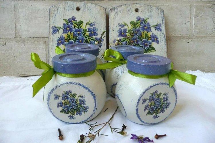 Pots de cuisine de découpage - Cadeau d'anniversaire bricolage pour maman