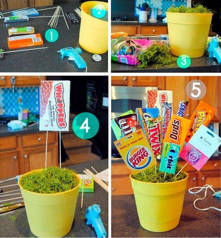 Pot à bonbons - Cadeau d'anniversaire DIY pour un ami