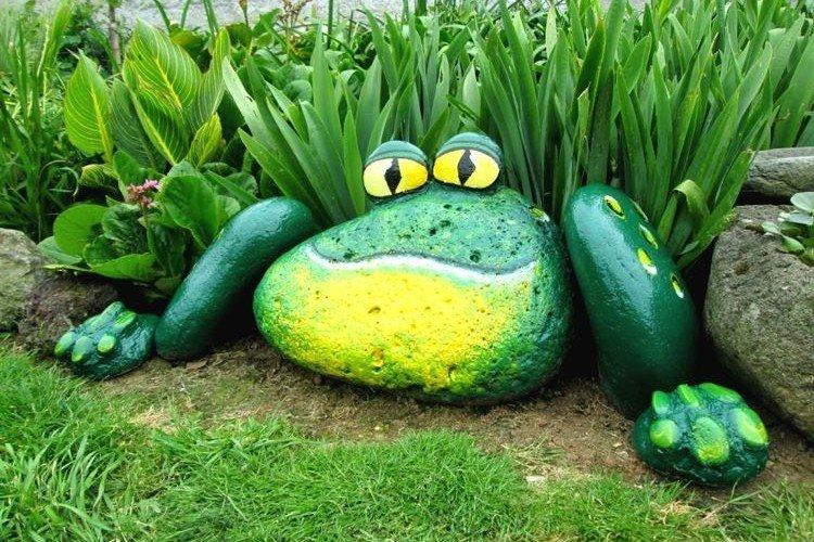 Figures de pierres - Artisanat pour une résidence d'été et un jardin de leurs propres mains