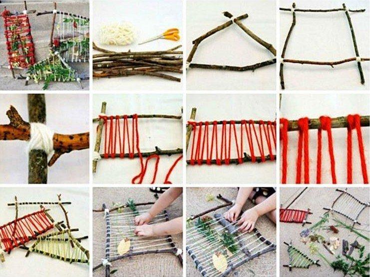 Echelle de branches - Artisanat pour les enfants de 5-6 ans