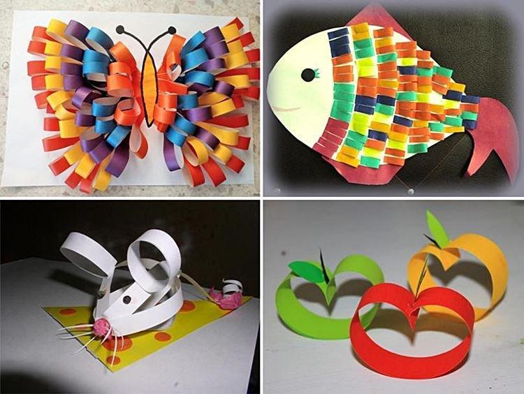 Artisanat en papier coloré pour les enfants de leurs propres mains - photo