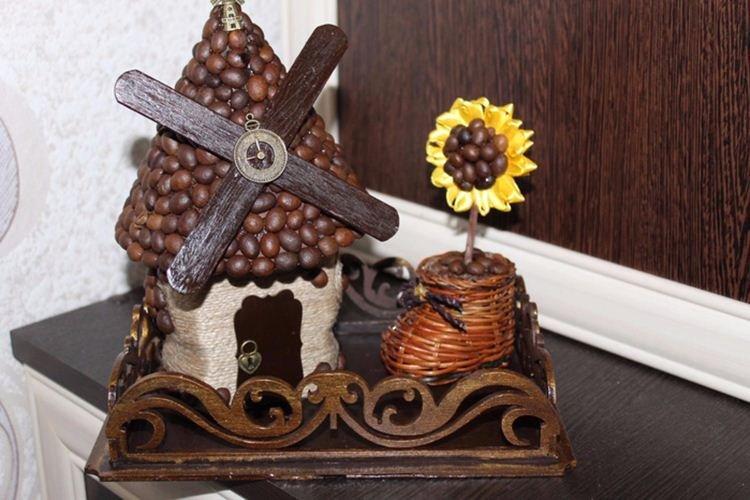 Artisanat à partir de grains de café de vos propres mains - photos et idées