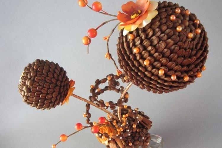 Artisanat à partir de grains de café de vos propres mains - photos et idées