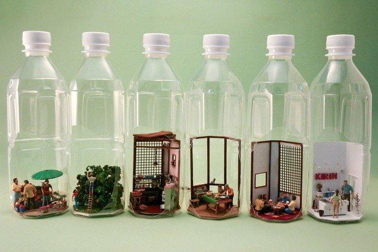 Figurines décoratives - Bricolage à partir de bouteilles en plastique