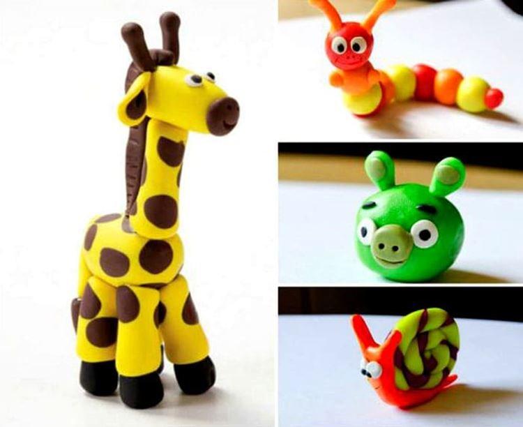 Artisanat de pâte à modeler pour enfants - photos et idées
