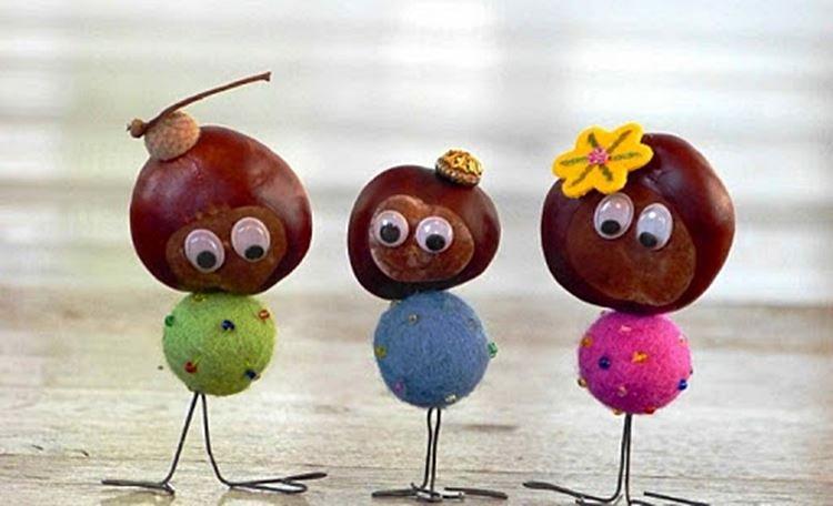 Artisanat à partir de matériaux naturels pour la maternelle - photos et idées