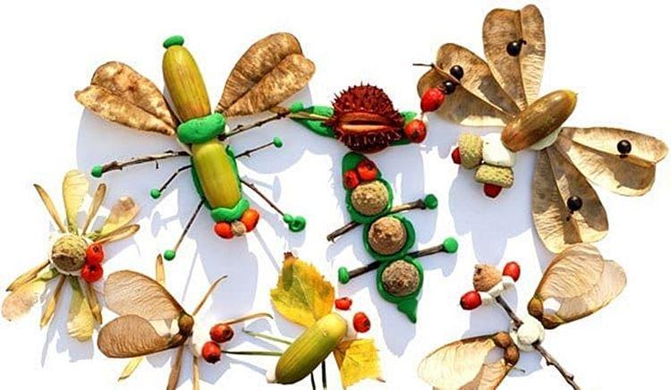 Artisanat à partir de matériaux naturels pour l'école primaire - photos et idées