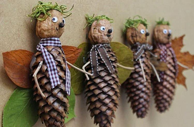 Artisanat à partir de matériaux naturels pour l'école primaire - photos et idées