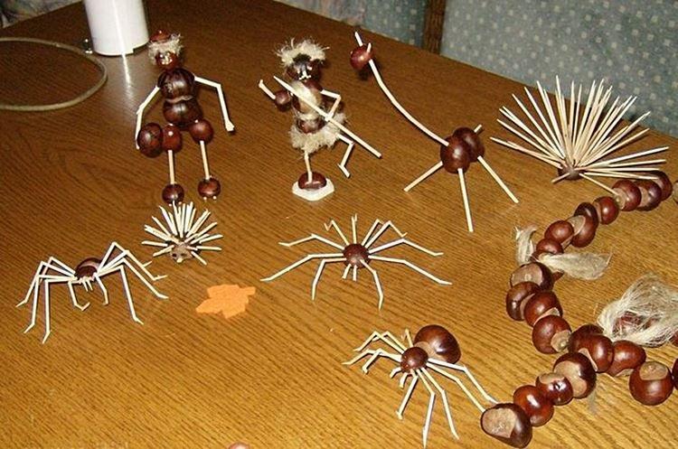 Artisanat à partir de matériaux naturels pour l'école primaire - photos et idées