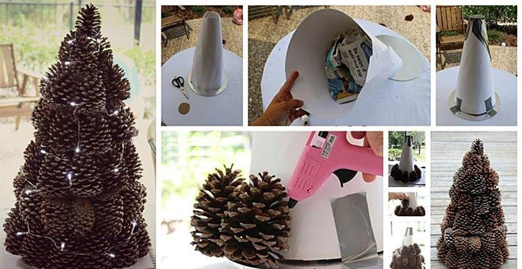 Chevrons - Artisanat à partir de cônes pour enfants