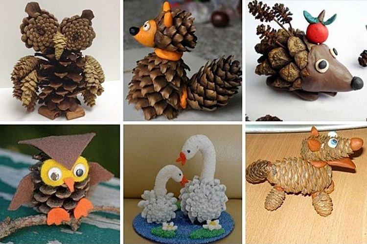 Artisanat à partir de cônes pour enfants - photos et idées