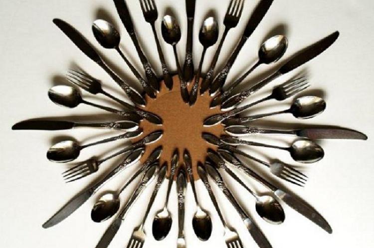 Décor de cuisine à partir de vieux couverts - Bricolage à partir de vieilles choses