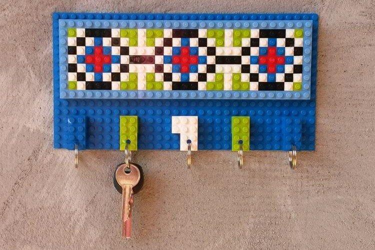 Porte-clés mural Lego - Bricolage à partir de toutes sortes de choses