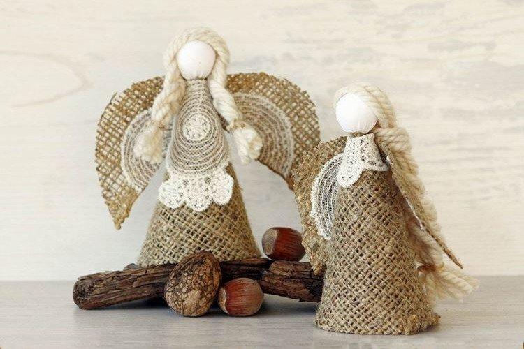 Figurines en toile de jute - Bricolage