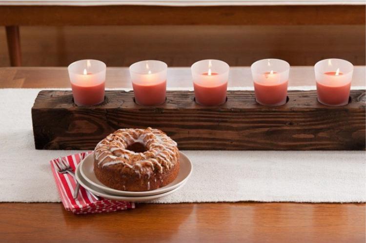 Chandelier bar original - Chandelier en bois DIY