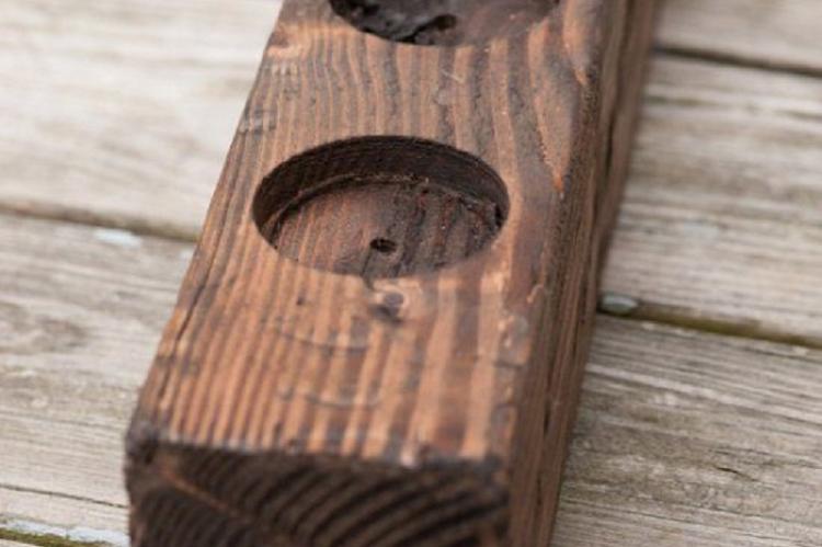 Chandelier bar original - Chandelier en bois DIY