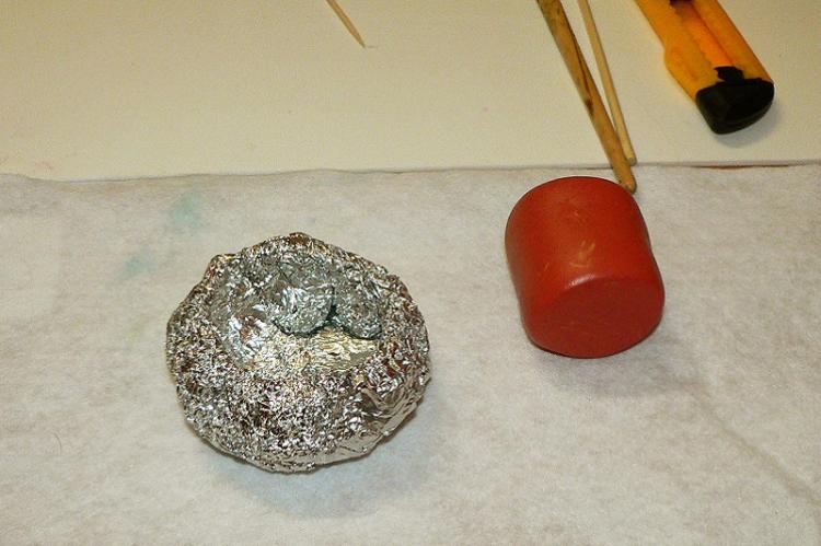 Bougeoir citrouille - Bougeoirs en pâte polymère DIY