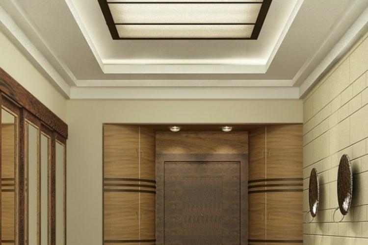 Faux plafond dans le couloir - photo