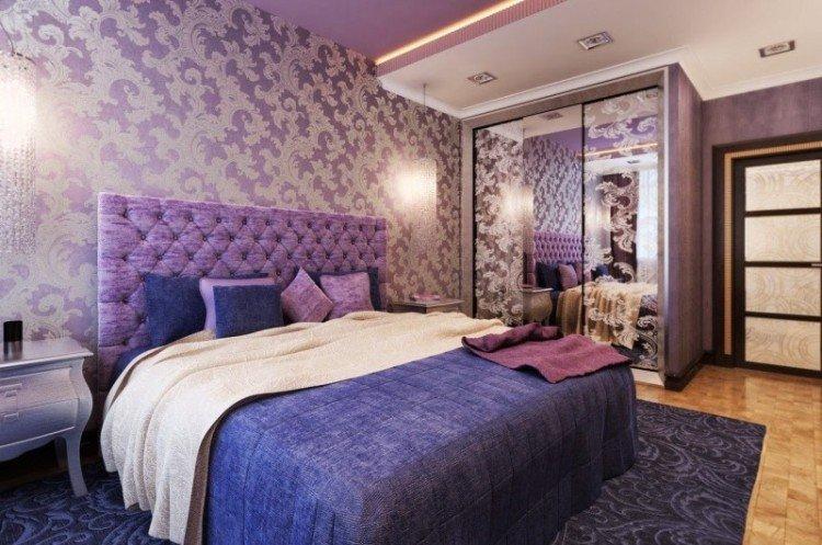 Plafonds en plaques de plâtre éclairés dans la chambre