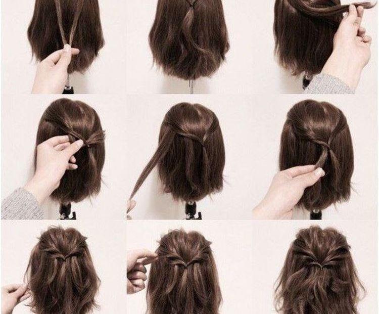 Malvinka de plusieurs brins - Coiffures pour tous les jours pour cheveux courts