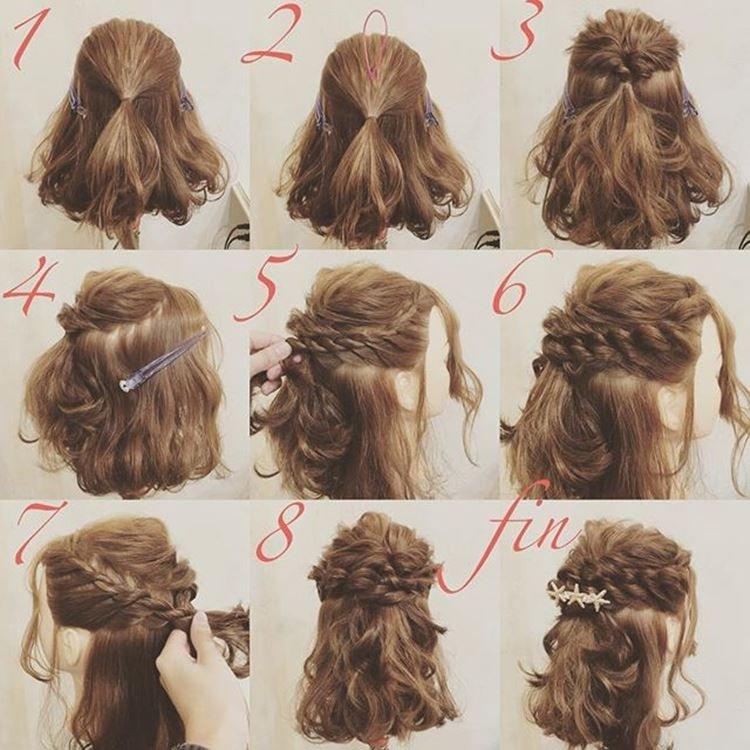 Malvinka ajouré - Coiffures pour le nouvel an 2021 pour cheveux courts