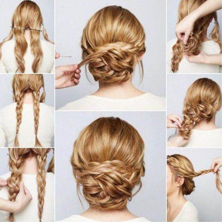 De tresse en tresse - Coiffures pour le nouvel an 2021 pour cheveux longs