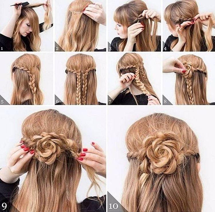 Fleur de cheveux - Coiffures pour le Nouvel An 2021 pour cheveux longs