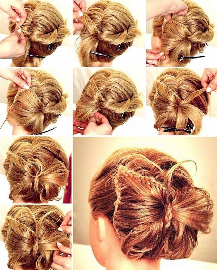 Noeud de cheveux - Coiffures pour le nouvel an 2021 pour cheveux mi-longs