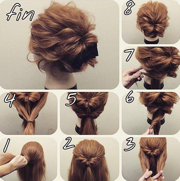 Coiffure en cinq minutes - Coiffures pour le nouvel an 2021 pour cheveux mi-longs