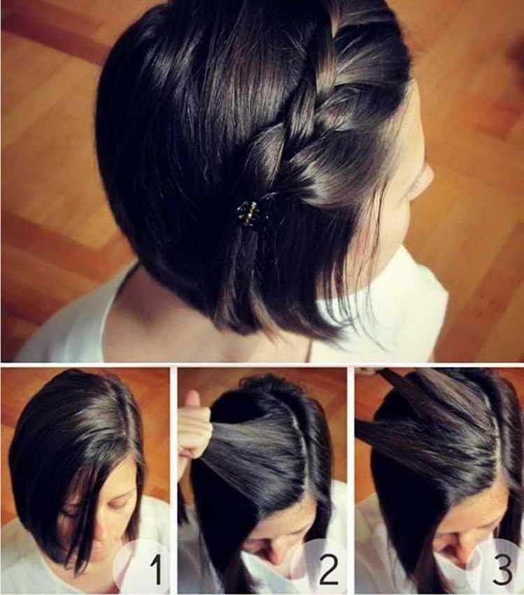 Tresse pour cheveux courts - Coiffures pour l'école pour les adolescents