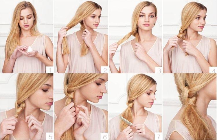 Noeud de queue de cheval - Coiffures scolaires pour adolescents