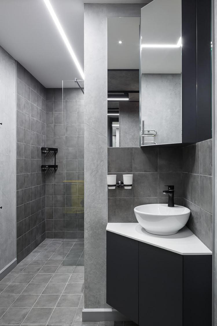 Pour un projet d'appartement, 48 m2 - design d'intérieur