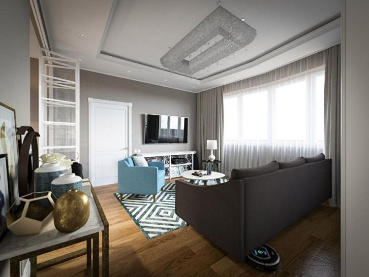 Projet de conception d'un appartement à Moscou