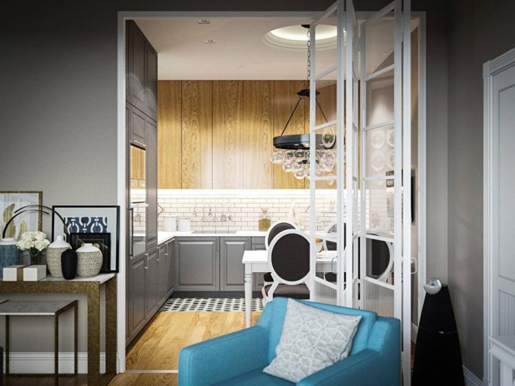 Projet de conception d'un appartement à Moscou