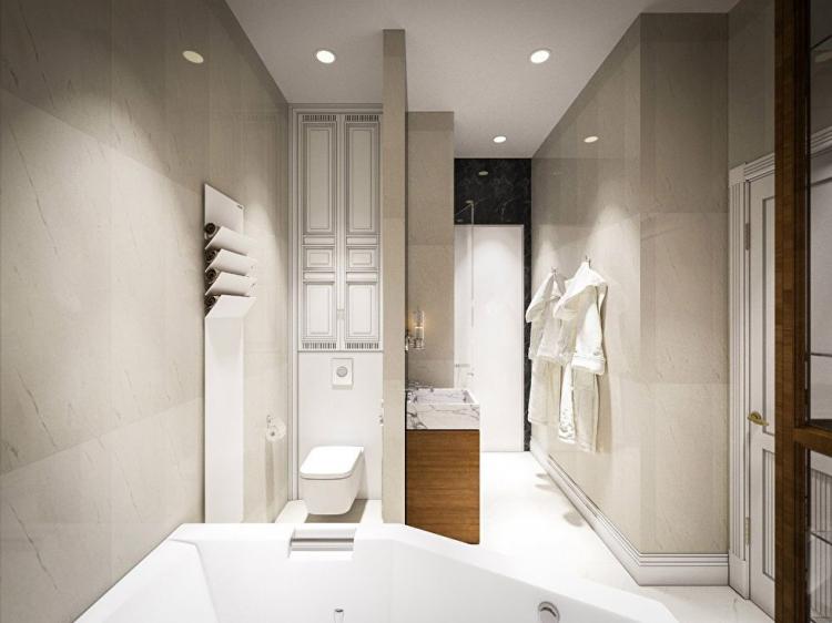 Projet de conception d'un appartement à Moscou