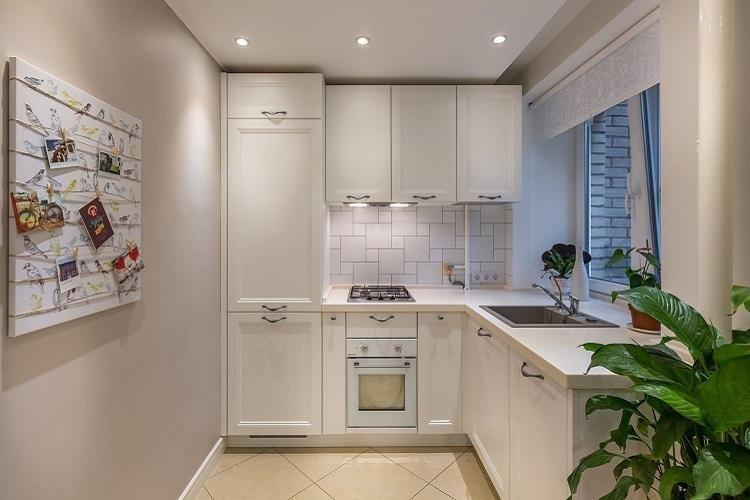 Cuisine rectangulaire - photo de design d'intérieur