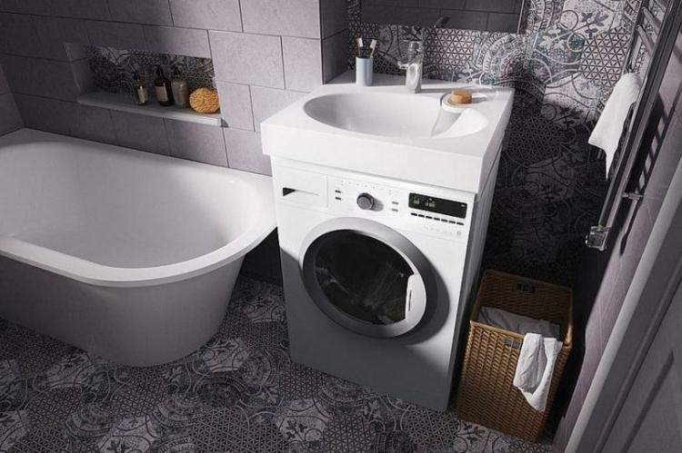 Avantages de la solution - Évier au-dessus de la machine à laver