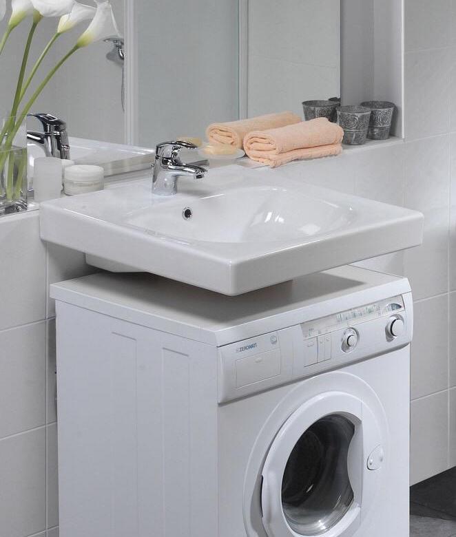 Construction stable - Évier au-dessus de la machine à laver