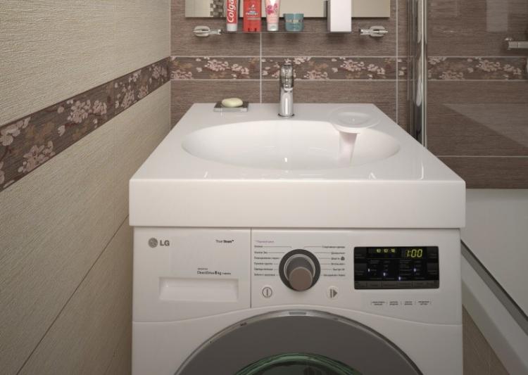 Fixation évier - Évier au dessus de la machine à laver