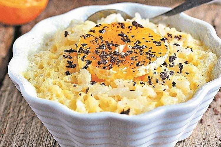 Bouillie de riz aux zestes et lait concentré - recette pas à pas