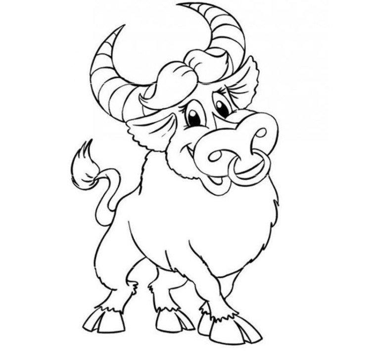 Dessins du taureau pour le nouvel an 2021