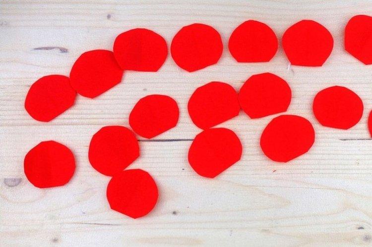 Rose de pétales individuels - rose à faire soi-même de foamiran