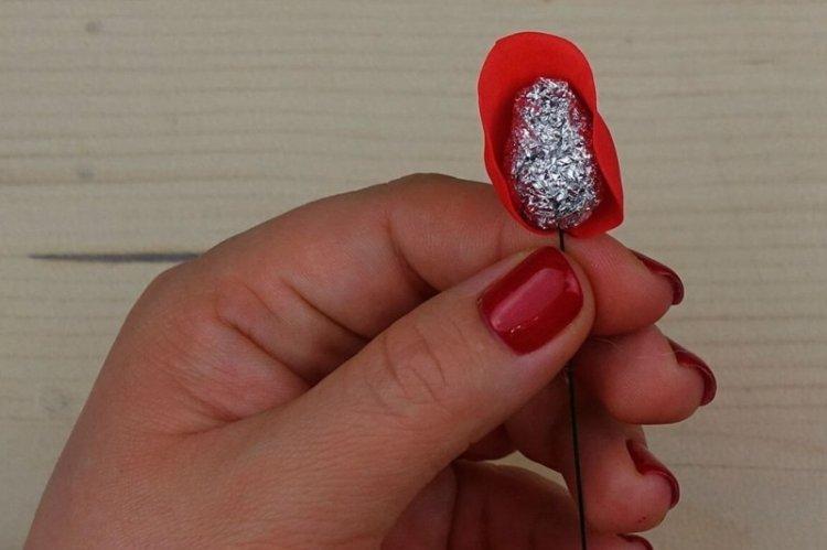 Rose de pétales individuels - rose à faire soi-même de foamiran