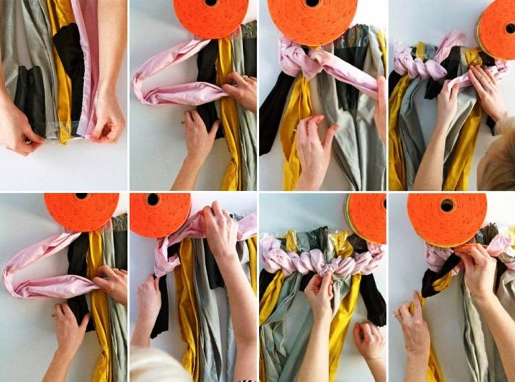 Tapis dans le couloir de vieux vêtements - Travaux d'aiguille pour la maison