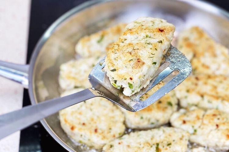 Galettes de poisson hachées au fromage - recettes