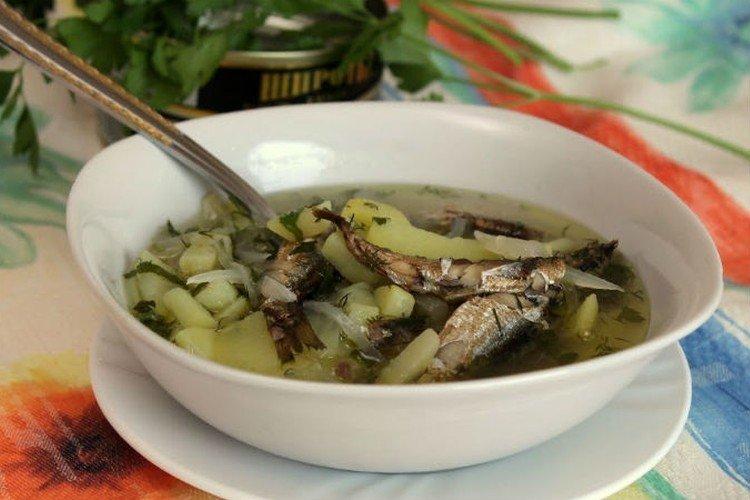 Soupe au sprat aromatisée - Recettes de soupe de poisson en conserve